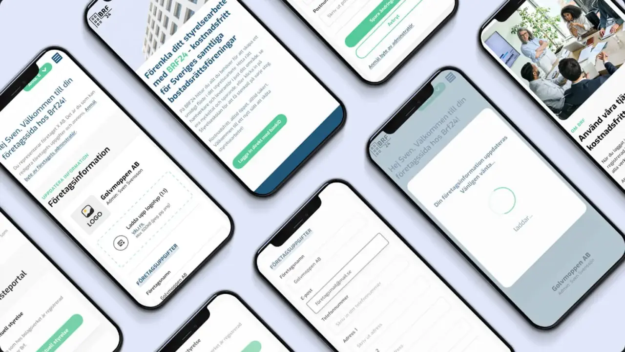 Appar för BRF-styrelsearbete. Hantera företagets information, ladda upp logotyp och uppdatera uppgifter. Allt för ett smidigare arvode styrelse brf.