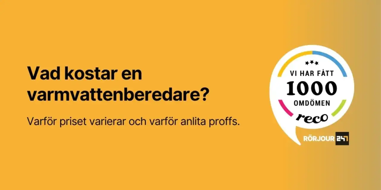 Vad kostar en varmvattenberedare? L&auml;r dig varf&ouml;r priset varierar och varf&ouml;r anlita proffs f&ouml;r installation.